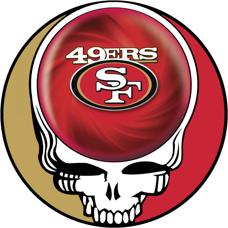 San Francisco 49ers skull logo DIY iron on transfer (heat transfer)
